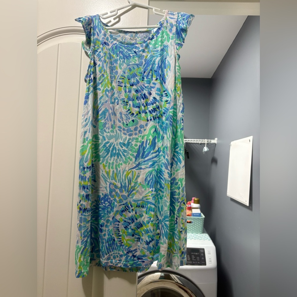 Lilly Pulitzer Blue and Green girls dress